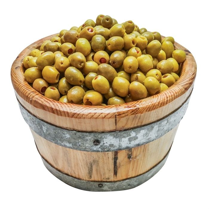 ÖZDAĞ BİBER DOLGULU YEŞİL ZEYTİN - TARTILARAK SATILIR