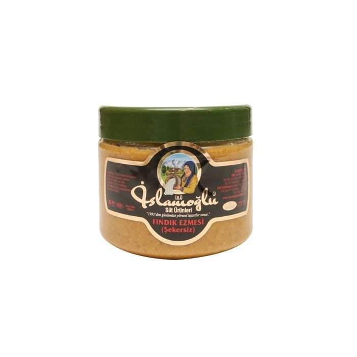 İSLAMOĞLU ŞEKERSİZ PARÇACIKLI FINDIK EZMESİ - 500 gr